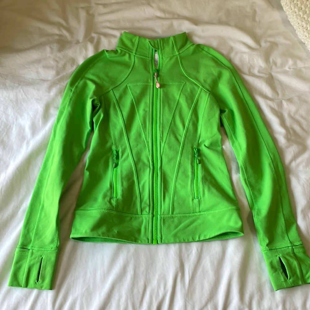 Neon green Ivivva (Lululemon kids) zip up